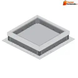 Nead 1600 Döşeme Altı Priz Çıkış Kutusu Sac Çerçeve (Boş Kasa)